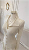 Retro Elegant Knitted Dress Women Long Sleeve Slim Single Breasted Bodycon Dresses Ladies Lapel Hollow Out Long Robe Vestidos