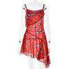Contrast Polka Dot Sheer Short Dress Women Chic Lapel V-neck Long Flare Sleeves With Wrap Tie Dresses Layered Daily Ootd Styling