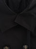 Two-color Retro Short Trench Coat Classic Women's Short Trench Coat With Epaulettes is Suitable For Elegant Wais