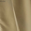 Women's Casual Wide-Leg Pants Elastic Back Waist Solid Loose Mid-Calf Length Trousers Streetwear Cropped Pant