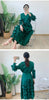 Spring Solid Pleated Dress Ruffle Edge V-Neck Long Sleeved with Belt Dresses Elegant Women's Clothing 6RG72391