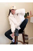 Women Parkas Turtleneck Full Sleeve Thick Coats Short Coat Solid Zipper Spliced Jackets Pocket Casual Elegant Lady Winter