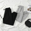 Gray women Sweatpants Autumn Baggy Oversize Sports Pants Black winter thick Joggers Streetwear Trousers