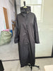 Green Oversized Belt Overcoat Elegant Long Sleeve Women Pleated Lapel Lace Up Windbreaker Autumn Lady Casual Street Outerwear