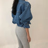 Coats Jackets Women Top Sexy Puff Long Sleeve Y2k Clothes Cropped Jacket Streetwear Women's Denim Shirt
