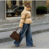 Solid Quilted Cotton Coat Women's Turtleneck Lace-up Full Sleeve Warm Jacket Autumn Winter Lady Commuter Outwear