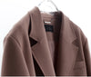 The Ultimate Store Hit Women's Mid-Length Oversized Blazer with Shoulder Pads for Petite Figures, Casual Suit Jacket