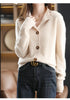 Autumn Winter Stand collar Knitted Cardigan Loose Short Jacket Women's Outerwear Korean version long sleeved Sweater Coat