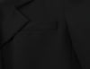 Women Lace Patchwork Black Crop Blazer Front Double-breasted Long Sleeve Suit Jacket