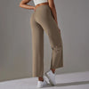Women Leggings Wide Leg Flare Pants With Pockets Drawstring Sports Trousers High Waist Flared Yoga Leggings Fitness Running Jogg