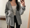 Slouchy Cardigan Knitted Drop Shoulder Long Sleeve Ribbed Open Front Sweater Jacket Women Teen-girl Fall Winter Basic Outfit