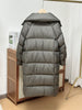Women White Duck Down Long Jacket Autumn Winter Warm Casual Over Size Loose Outwear Soft Comfortable Coat