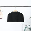 Spring Black Cloak For Women Elegant Stand Collar Single Breasted Shawl Female Street Cape Top