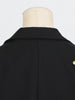 Chic Spliced Metal Pin Slimming Blazer for Women Notched Collar Long Sleeve Patchwork Mesh Hollow Out Jacket Female