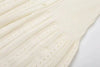 Elegant Knit Dress For Women White Slim O-neck Single Breasted Short Sleeve Long Dresses Female Spring Lady Robe T88X