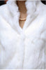 Autumn Winter Real Genuine Rabbit Fur Coat Women Full Pelt Real Rabbit Fur Jacket Fur Mandarin Collar Overcoats