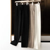 Cashmere Sweatpants Women Autumn Winter High Waisted Drawstring Pants Casual Knitted Harem Pants