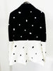 High Street Designer Jacket Women's Color Block Sequined Blazer Mermaid Long Skirt
