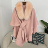 Spring Lanket Scarf Female Real Fur Coat Women Cloak Poncho Winter Warm Shawl Designer Thickening BPashmina Cape Stole Fur Coats