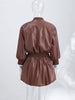Spring Set Women's Matching Sets Faux Leather Bomber Jacket Two-Piece Set Top Mini Skirt Shorts Pants Woman Clothes Streetwear