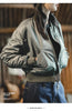 Women's MA-1 Cotton-padded Cropped Jacket Thickened Windproof Casual Winter Outwear Blue Baseball Bomber Coats Female Tops