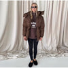 Solid Quilted Cotton Coat Women's Turtleneck Lace-up Full Sleeve Warm Jacket Autumn Winter Lady Commuter Outwear