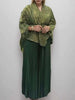 2 Pieces Set Women V Neck Full Sleeves Bandage Coat + Elastic Waist A Line Skirt Lady Pleated Clothes 2DC1483