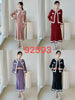 Black White Colorblock Design Women's Pleated Two Pieces Set O-neck Beaded Petal Hem Short Coat +Elastic Dress 2DB6662