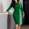 African Dresses For Women Autumn Dashiki Bodycon Midi Dress African Clothes Elegant Dresses Ladies Africa Clothing