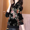 Leisure Golden Velvet Coat Women's Spring Autumn Korean Loose Zipper Jacket Large Size Baseball Outwear Jacket 5XL
