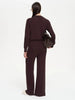 Women's Autumn Winter Knit Cardigan Pants Set Slim Fit Long Sleeve Long Trousers Simple Solid Color Sweater Suit