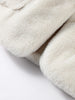 Women's Winter Coats Hooded Faux Fur Patchwork Furry Collar Lace Up Winter Coats Autum Female Long Sleeve Coat Outerwears
