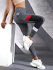 Colorblocked Mesh High Waist Yoga Pants with Side Pockets Leggings for Women Tummy Control Workout Shaping Leggings