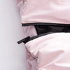 Women Pocket Long Sleeve Zipper Hooded Skiing Cotton-padded Drawstring Jacket+High Waist Casual Winter Pant Set