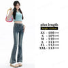 Winter Warm Women Jeans Cotton Denim Flare Pants Elastic Force Vintage Streetwear High Waist Slim Denim Harajuku Trousers