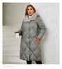 Women's Winter Jackets Plus Size Long Warm Parkas Elegent Hooded With Fur Classic Quilted Coats Women1165