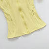 Women's Multi-Color Sports Knit Jacket, Casual Long-Sleeve Top, Solid-Color Yoga Outerwear