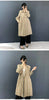 Lightweight Women's Pleated Trench Coat Autumn Chic Loose Single Breasted Stand Collar Long Windbreaker 2DB5549