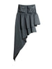 High Elastic Waist Black Pleated Ruffles Long Wide Leg Pants Trousers Women Tide Spring Autumn 1DH8255
