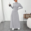 Knitted Elegant Long Sleeve Dress Women Autumn Winter Vintage Dresses Turtleneck Solid Vestidos Casual Street Y2K