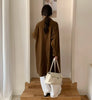 Color Patchwork Long-sleeved Coats for Women Spring and Autumn Korean Style Long Coats