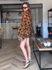 Patchwork Dress Women Autumn Swing Collar Full Sleeve High Street Wild Style Hipster Mini Bodycon