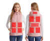 Women's Winter Smart Heated Vest, 11-Zone Heated Vest, USB-Powered Solid-Color Hooded Jacket, Casual, Sports, and Outdoor Warmth