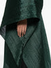 Pleated Women's Medium Length V-neck Drooping Blouse Dress