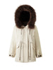 CraftWool LightWarm Self-Crafted Hooded FurLined Collar Parka for Women Winter Thick Insulated Down Coat
