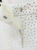High Street Designer Runway Women's Slim Fit Single Button Rhinestone Diamonds Beaded Blazer Jacket