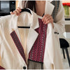 Printed Tassel Blazer Women Spliced Lapel Suit Jacket for Women Streetwear Autumn Winter Loose Casual Outerwear