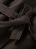 Solid Faux Woolen Maxi Coats Women Waist-cinching Single-breasted Shoulder Pad Lapel Overcoats Ladies Winter Streetwear
