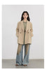 Women Blazers Solid Loose Double-breasted Wide Shoulder Office Ladies Suit Jacket Oversized Coat Spring Autumn