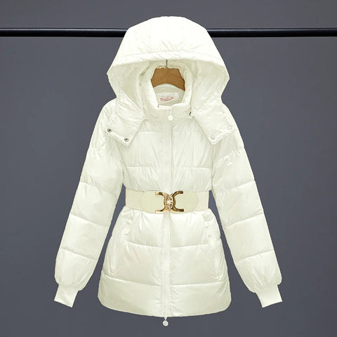 Smooth Women's Jacket Autumn Hooded Coats Female Warm Parkas Korean Winter Outerwear Waterproof Autumn Clothing